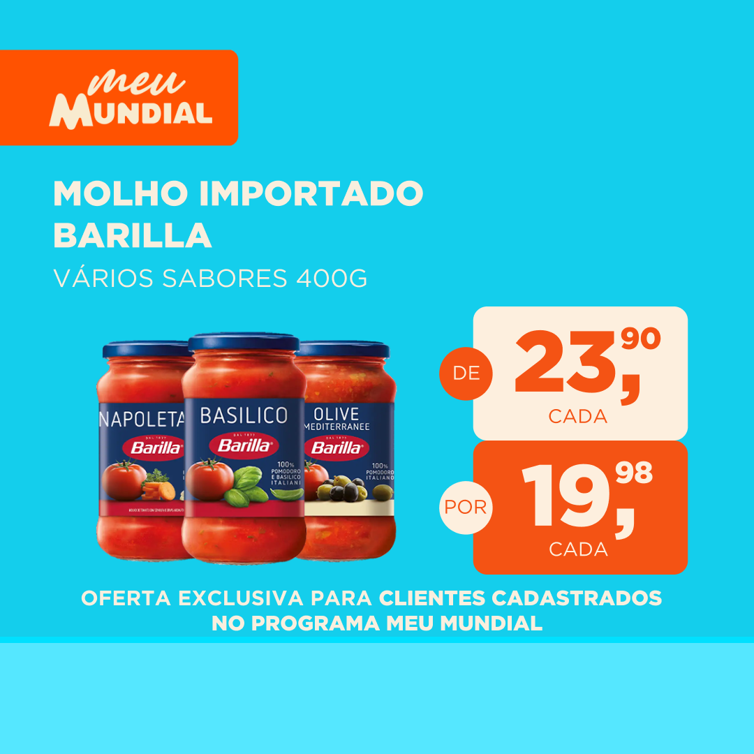 Programa Meu Mundial - Validade das Ofertas - 11 a 17/08/2025 Molho Importado