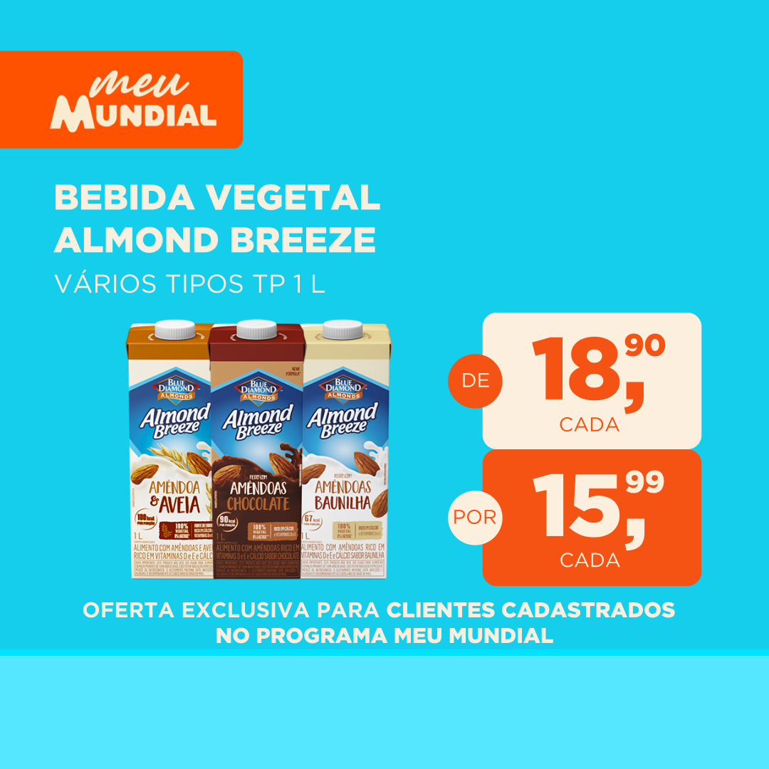 PROGRAMA MEU MUNDIAL - OFERTAS PARA O SITE - VALIDADE DE 12 A 18.05.2018 Bebida Vegetal