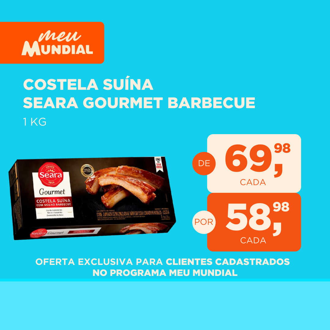 Ofertas do Programa Meu Mundial | 23.06 a 29.06 Costela Suína