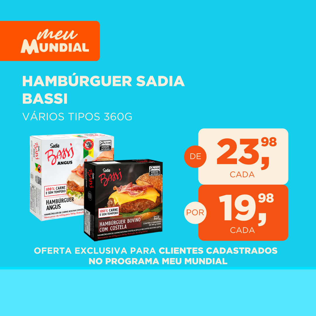 PROGRAMA MEU MUNDIAL - OFERTAS DE VALIDADE 05 A 11.05.2025 Hamburguer Sadia