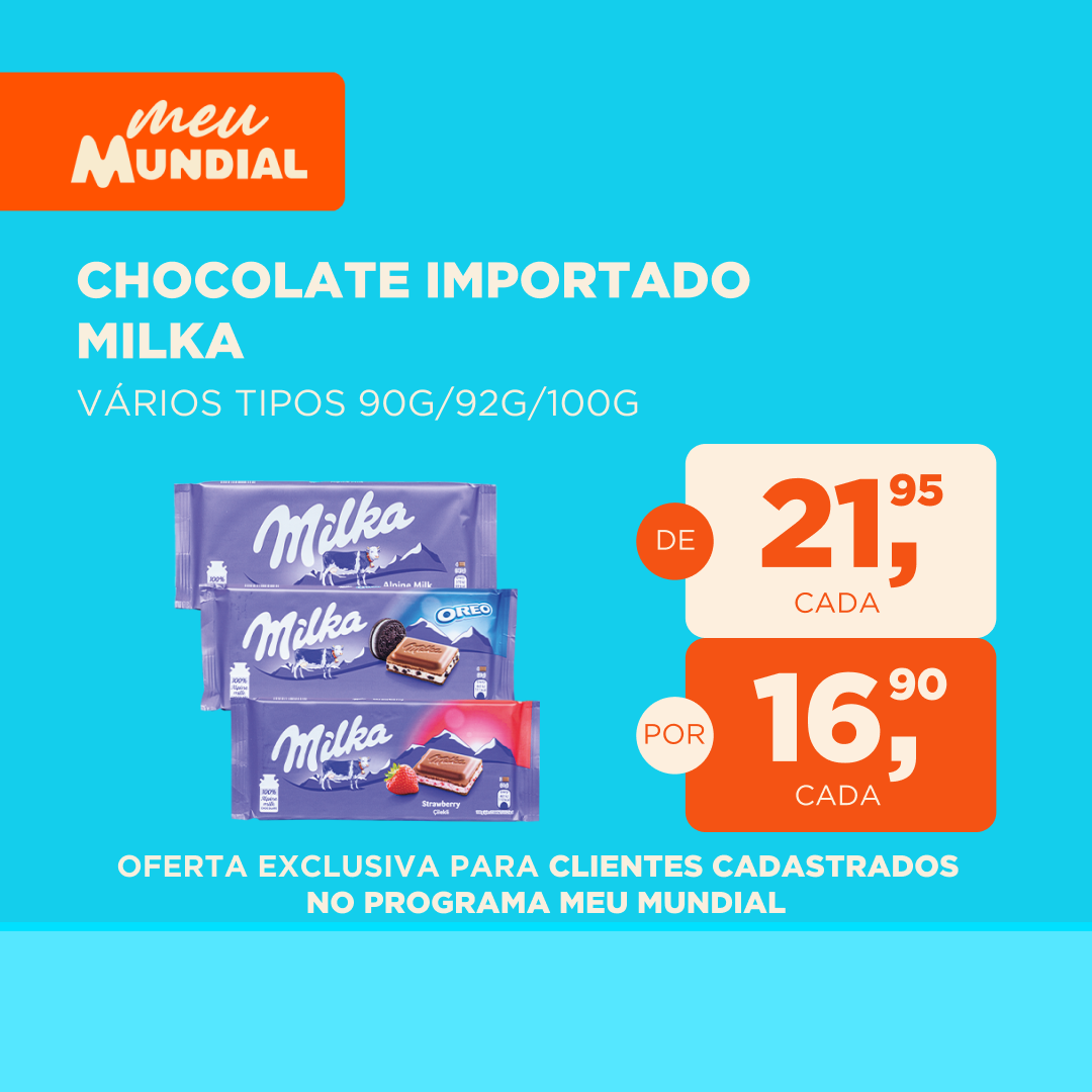 PROGRAMA MEU MUNDIAL - OFERTAS PARA O SITE - VALIDADE DE 12 A 18.05.2018 chocolate importado